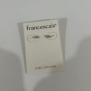 NEVER WORN NEW SILVER STUD FRANCESCA’S Earrings $20->$8